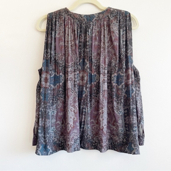 Free People Darcy swing printed Top blouse fairy whimsical whimsigoth grunge XS - Picture 4 of 13